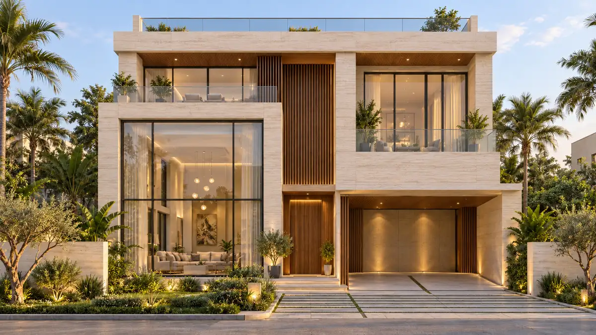 Vaishnavi Villas Sarjapur Road villa front elevation, artist's impression Vaishnavi Villas Sarjapur Road villa front elevation, artist's impression